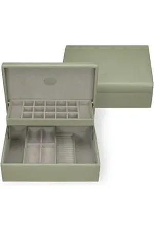 Windrose Schmuckkoffer Charmbox (Merino / Merino Moda) grün