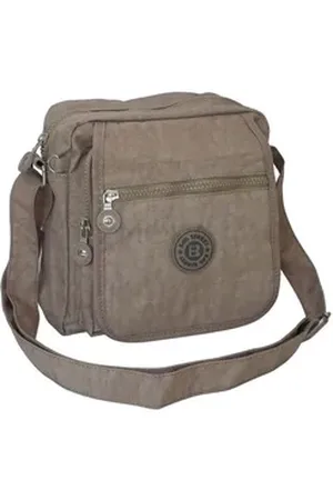 Bag Street Umhängetasche - Crinkle Damen Umhängetasche Stofftasche Handtasche Auswah