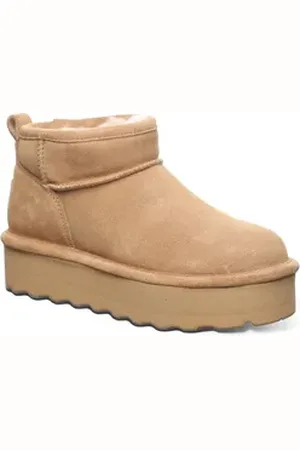 Bearpaw RETRO Winterboots, Plateaustiefel, Winterstiefel mit Plateausohle braun 41 EU