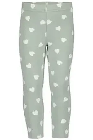 Blue Seven Thermoleggings Mädchen Sweat Leggings angeraut Herzen gletscher grün (1-tlg) grün 128