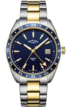 Rotary Quarzuhr GB05296/05 Henley GMT Herrenuhr 40mm 10ATM GB05296/05 Henley GMT Herrenuhr 40mm 10ATM