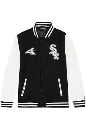 New Era Sweatjacke Chicago White Sox Varsity Jacke Baumwolle schwarz 2XL