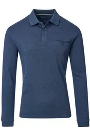 Casa Moda CASAMODA Bermudas Polo Langarm SNOS blau 3XL