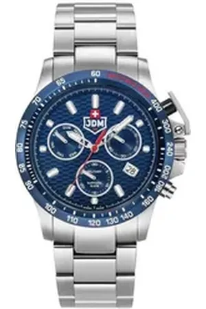 JACQUES DU MANOIR Schweizer Uhr Chrongraph Geschenkset silberfarben