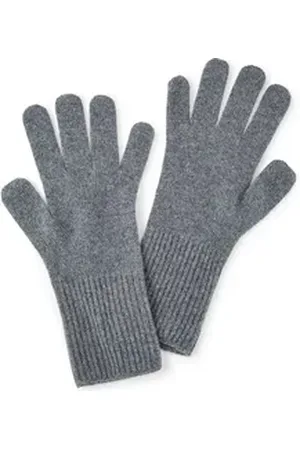 Falke Strickhandschuhe (1-St) aus reinem Kaschmir grau