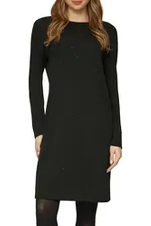 QS by s.Oliver Abendkleid mit funkelnden Applikationen schwarz 36