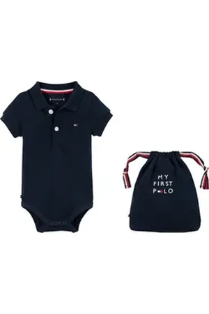 Tommy Hilfiger Neugeborenen-Geschenkset POLO BODY GIFTPACK (Set, 2-tlg., 2er) mit Polokragen blau 92