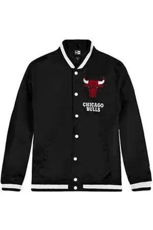 New Era Sweatjacke Chicago Bulls Logo Varsity Jacke Nylon schwarz XL