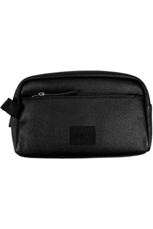HUGO BOSS Kulturbeutel Ethon 2.0 HI Washbag, mit Logo-Patch auf der Front schwarz