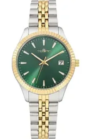 TEMPIC Quarzuhr, Armbanduhr, Damenuhr, Edelstahlarmband, analog, Tag silberfarben