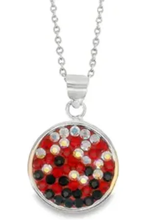 Impala Kette mit Anhänger Halskette Celina, 925 Sterling silber, Schmuck für Damen, mit Kristallsteinen