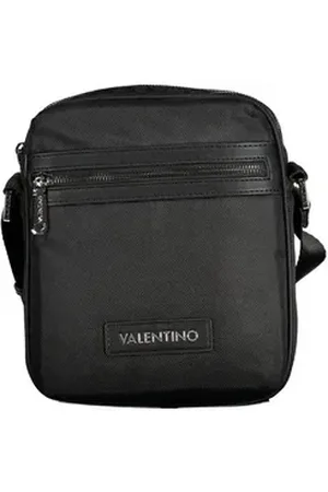 VALENTINO BAGS Umhängetasche, Schwarze Herrenschultertasche mit Kontrastdetails & verstellbarem Gurt