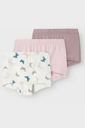 NAME IT Name It Panty NMFTIGHTS 3P JET STREAM BUTTERFLY NOOS (Packung, 3-St) blau 110