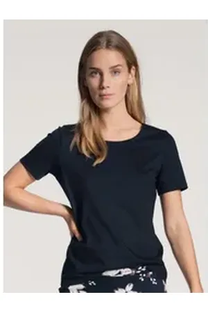 Calida Shirttop DAMEN Top kurzarm blau S