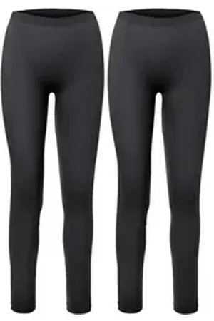Ladeheid Funktionsunterhose 2er Pack Damen Lange Unterhosen für Winter Sport Ski Outdoor LA40-261 (1-St) schwarz L