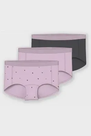 NAME IT Panty NKFHIPSTER 3P WINSOME HEARTS NOOS (Packung, 3-St) lila 122 (128)
