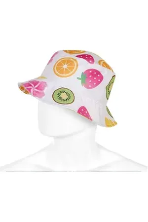 KARACTERMANIA Fischerhut Fruits Bucket Kindermütze Hut Mütze Sommerhut Sommerliches Design bunt