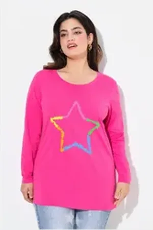 Angel of Style Angel of Style Longsleeve Langarmshirt Neon-Stern rosa 50