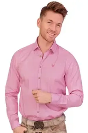 Hatico Trachtenhemd Trachtenhemd - LINNART - beere 45/46 (XXL)
