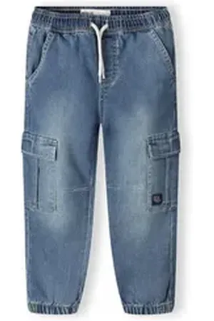 Minoti Cargojeans Hose mit Cargotaschen (2y-14y) grau 122-128cm
