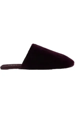 Next Pantolette aus Kunstfell Hausschuh (1-tlg) rot L