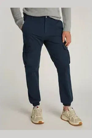 Tommy Hilfiger Cargohose TJM RYAN CARGO mit Logostickerei blau 34