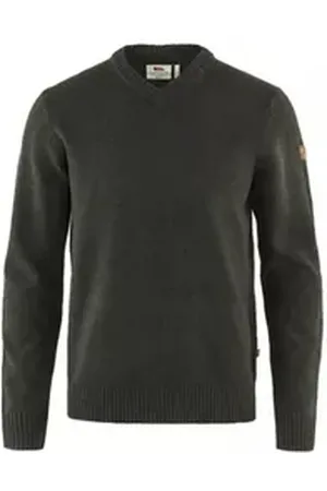 Fjällräven Trekkingrucksack Övik V-neck Sweater M, 633 Dark Olive, Gr. S