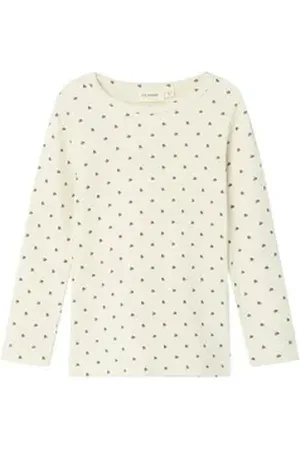 NAME IT Langarmshirt NMNLAGO KIM LS SLIM TOP LIL beige 104