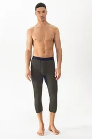 Mey Lange Unterhose Herren Serie PRFRMNC+ Uni (Einzelartikel, 1-St., 1) grün XL