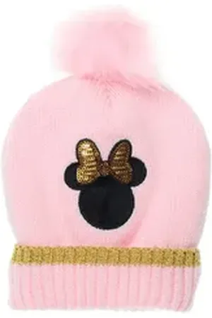 Disney Bommelmütze Mädchen Kinder Winter-Mütze Bommelmütze rosa 52