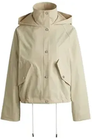 HUGO BOSS Langmantel Carbora2 im Parka-Stil (1-tlg) beige|braun 36