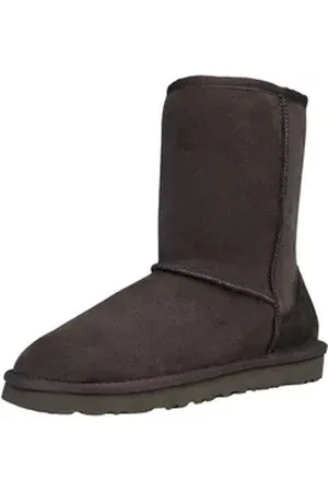 AvaMia Winterstiefel AMWB2401 Damenfellstiefel Damenwinterstiefel Fellstiefel Winterstiefel wasserabweisende Damen Stiefel Lederstiefel braun 37