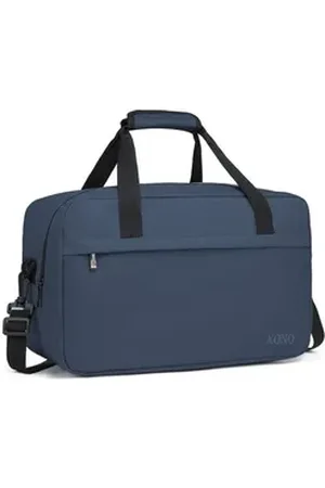 Kono Reisetasche Handgepäck Tasche Unisex Gym Henkeltasche Weekender blau L(55x35x25cm)