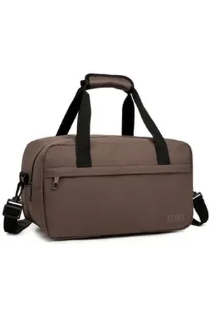 Kono Reisetasche Handgepäck Tasche Unisex Gym Henkeltasche Weekender braun L(55x35x25cm)