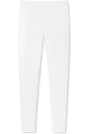 Schiesser Leggings Luxury Damen Frauen weiß 42