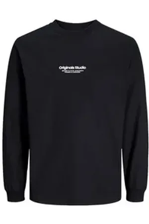 JACK & JONES Langarmshirt JORVESTERBRO TEE LS CREW NECK JNR schwarz 152