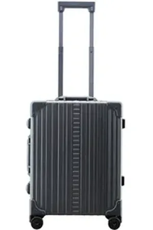 Aleon Handgepäck-Trolley Domestic, 4 Rollen, Aluminium schwarz