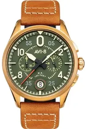 Avi-8 Quarzuhr AV-4089-02 Spitfire Chronograph Herrenuhr 42mm 5ATM AV-4089-02 Spitfire Chronograph Herrenuhr 42mm 5ATM