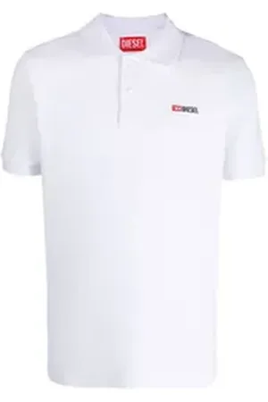 Diesel Poloshirt körperbetonende Slim Fit Passform - T-SMITH-DIV weiß L