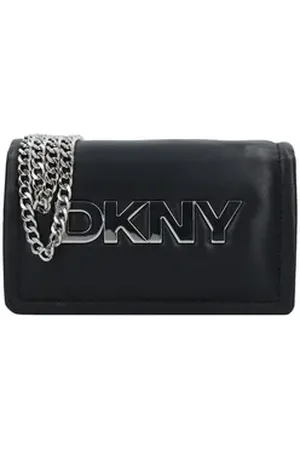 DKNY Clutch Maggie, Polyurethan schwarz