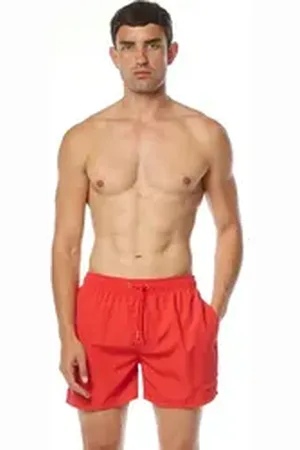 Bruno Banani Badeshorts Boxer Wave Line 2.0 Swim mit Tunnel-Gummibund rot S (4)