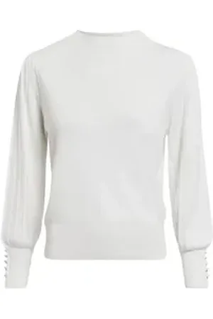 Marc Aurel Stehkragenpullover weiß 46