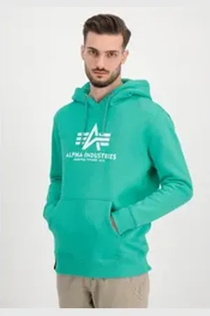 Alpha Industries Hoodie Men - Hoodies Basic Hoodie grün L
