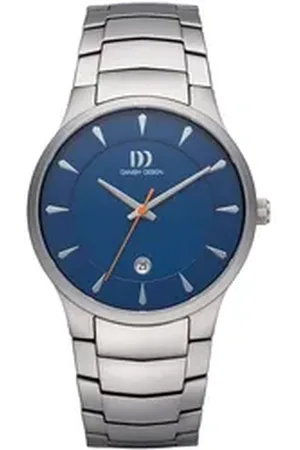 Danish Design Titanuhr Herren Armbanduhr BOGÖ IQ68Q1275 blau D. 39 mm Titanband blau