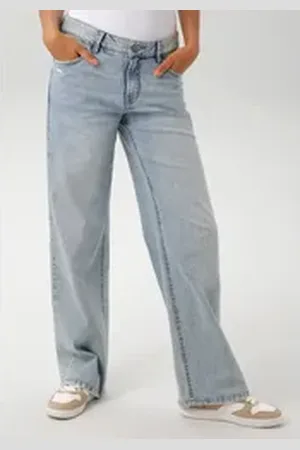 Aniston Straight-Jeans mit trendig weitem Bein - NEUE KOLLEKTION blau 36