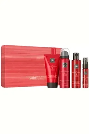 Rituals Pflege-Geschenkset The Ritual of Ayurveda Luxus Set, Mit aromatischer indischer Rose und nährendem Süßmandelöl. rot