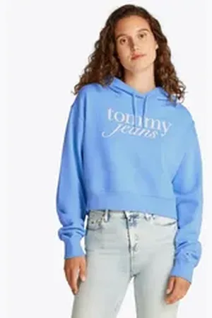 Tommy Hilfiger Hoodie TJW RLX CRP SCRIPT HOODIE EXT mit Logoschriftzug blau S (36)