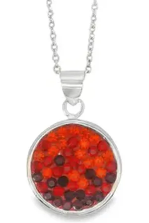 Impala Kette mit Anhänger Halskette Celina, 925 Sterling silber, Schmuck für Damen, mit Kristallsteinen