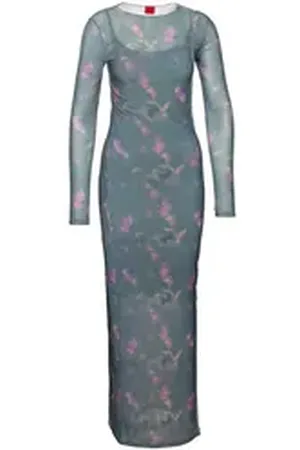 HUGO BOSS Druckkleid Narille (1-tlg) schwarz XS