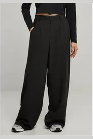 Urban classics Funktionshose Ladies Ultra Wide Pleat-Front Pants Damen Stoffhose 30